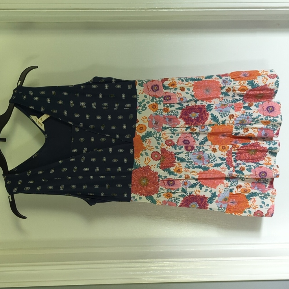 Matilda Jane Size S Floral EUC Women's Top, blouse, sleeveless